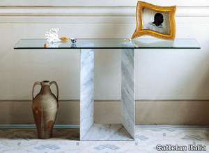 DIAPASON - Rectangular crystal console table _ Cattelan Italia