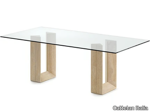 DIAPASON - Rectangular crystal table _ Cattelan Italia