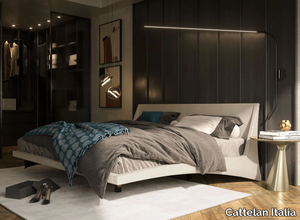 DYLAN - Leather double bed _ Cattelan Italia