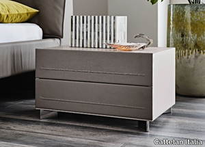 DYNO - Rectangular bedside table with drawers _ Cattelan Italia