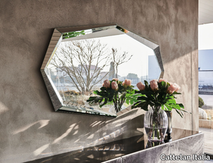 EMERALD - Wall-mounted octagonal mirror _ Cattelan Italia