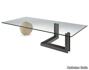 LEVANTE - Rectangular low crystal coffee table _ Cattelan Italia