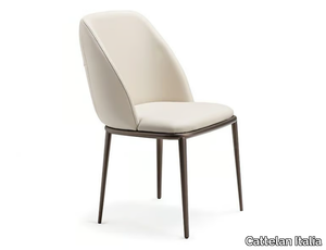 MARIEL ML - Upholstered leather chair _ Cattelan Italia