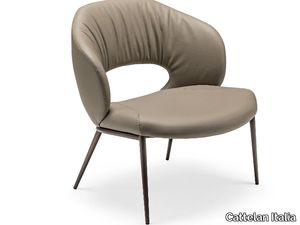 MIRANDA LOUNGE - Leather easy chair _ Cattelan Italia