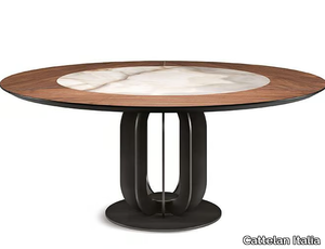 SOHO KER-WOOD - Round wooden table _ Cattelan Italia