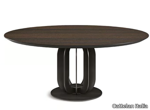 SOHO WOOD - Round wooden table _ Cattelan Italia