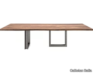 SIGMA - Rectangular wooden table _ Cattelan Italia