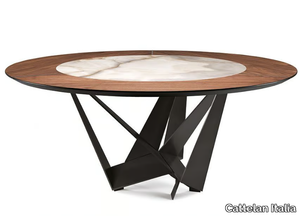 SKORPIO KER-WOOD ROUND - Round wooden table _ Cattelan Italia