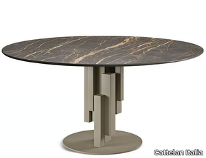 SKYLINE KERAMIK ROUND - Round ceramic table _ Cattelan Italia