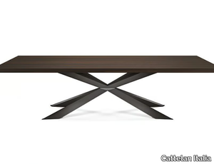 SPYDER WOOD - Rectangular wooden table _ Cattelan Italia