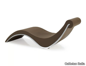 SYLVESTER - Leather chaise longue _ Cattelan Italia