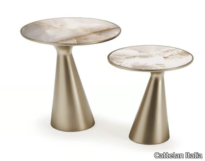 PEYOTE KERAMIK - Round polyurethane coffee table _ Cattelan Italia