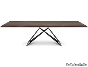 PREMIER WOOD DRIVE - Rectangular extending wooden table _ Cattelan Italia