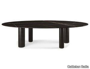 ROLL KERAMIK - Oval ceramic table _ Cattelan Italia