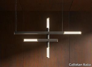 REGATA - Glass and steel pendant lamp _ Cattelan Italia