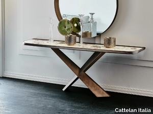 TERMINAL KERAMIK PREMIUM - Demilune ceramic console table _ Cattelan Italia