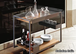 MOJITO WOOD - Walnut drinks trolley _ Cattelan Italia