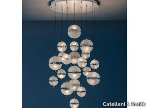 POSTKRISI CHANDELIER - LED glass-fibre pendant lamp _ Catellani & Smith