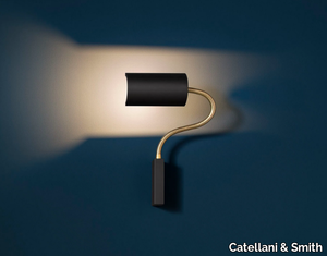 U. - LED adjustable painted metal wall lamp _ Catellani & Smith