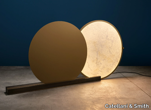 ALCHEMIE - LED alabaster and brass floor lamp _ Catellani & Smith