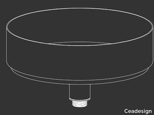 WASHBASIN 06 - Countertop round stainless steel washbasin _ Ceadesign