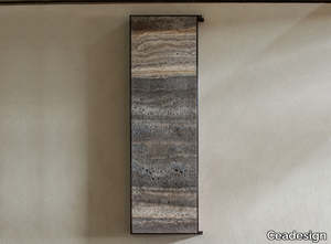 SIXTY 81 - Rectangular travertine bathroom mirror _ Ceadesign