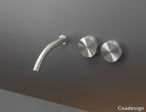 GIO 11 - 3 hole wall-mounted washbasin tap _ Ceadesign