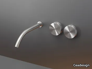 GIOTTO 42 - Wall mounted set of 2 individual taps _ Ceadesign