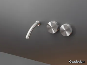 GIOTTO 10 - 3 hole wall-mounted washbasin tap _ Ceadesign