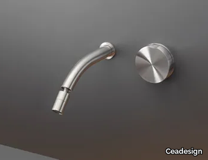 GIOTTO 20 - Wall-mounted hydroprogressive washbasin mixer with adjustable spout _ Ceadesign