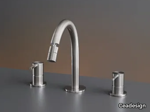 INNOVO INV44 - Three-hole mixer with adjustable spout _ Ceadesign