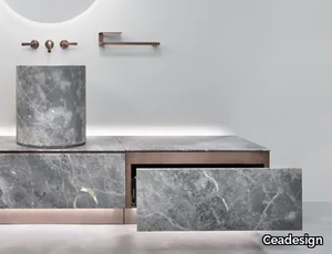 ABACO 05 - Fior di Bosco marble drawer module _ Ceadesign