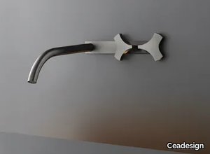 ZIQQ 55 - Wall mounted set of 2 individual taps _ Ceadesign