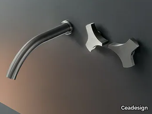 ZIQQ 56 - Wall mounted set of 2 individual taps _ Ceadesign