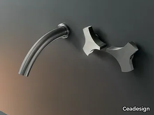 ZIQQ 05 - Wall mounted set of 2 individual taps _ Ceadesign