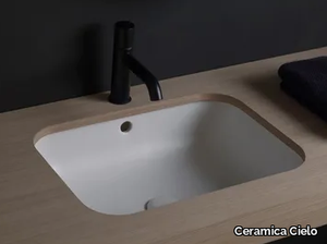 ENJOY - Undermount rectangular ceramic washbasin _ Ceramica Cielo