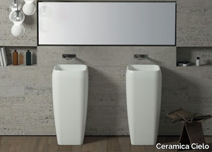 SHUI - Freestanding ceramic washbasin _ Ceramica Cielo