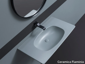 NUDAFLAT 90 - Wall-mounted ceramic washbasin _ Ceramica Flaminia