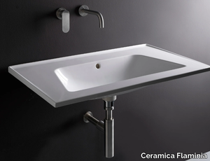 BLOOM - Wall-mounted ceramic washbasin _ Ceramica Flaminia