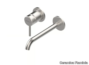 STIL - Wall-mounted stainless steel washbasin tap _ Ceramica Flaminia