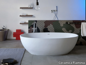 APP - Freestanding oval Pietraluce® bathtub _ Ceramica Flaminia