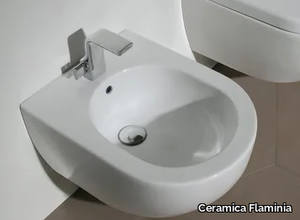 APP - Wall-hung ceramic bidet with overflow _ Ceramica Flaminia