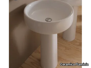 BONOLA 46 - Pedestal ceramic washbasin _ Ceramica Flaminia