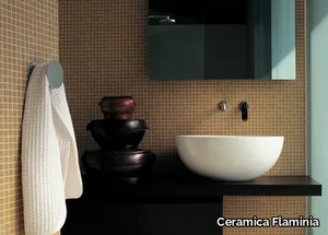 DIP - Countertop round ceramic washbasin _ Ceramica Flaminia