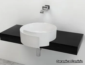 FORTY6 - Single Pietraluce® washbasin countertop _ Ceramica Flaminia