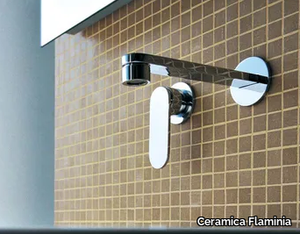 ONE - 2 hole wall-mounted single handle washbasin mixer _ Ceramica Flaminia