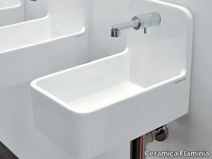 MINIWASH - Wall-mounted ceramic handrinse basin _ Ceramica Flaminia