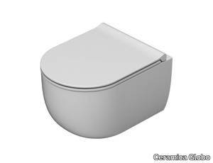 MODE - MES03 - Rimless wall-hung ceramic toilet _ Ceramica Globo