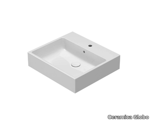 I CLASSICI - SCQ55 - Single Globothin® washbasin with overflow _ Ceramica Globo