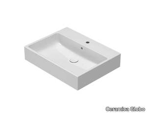 I CLASSICI - SCQ65 - Single Globothin® washbasin with overflow _ Ceramica Globo